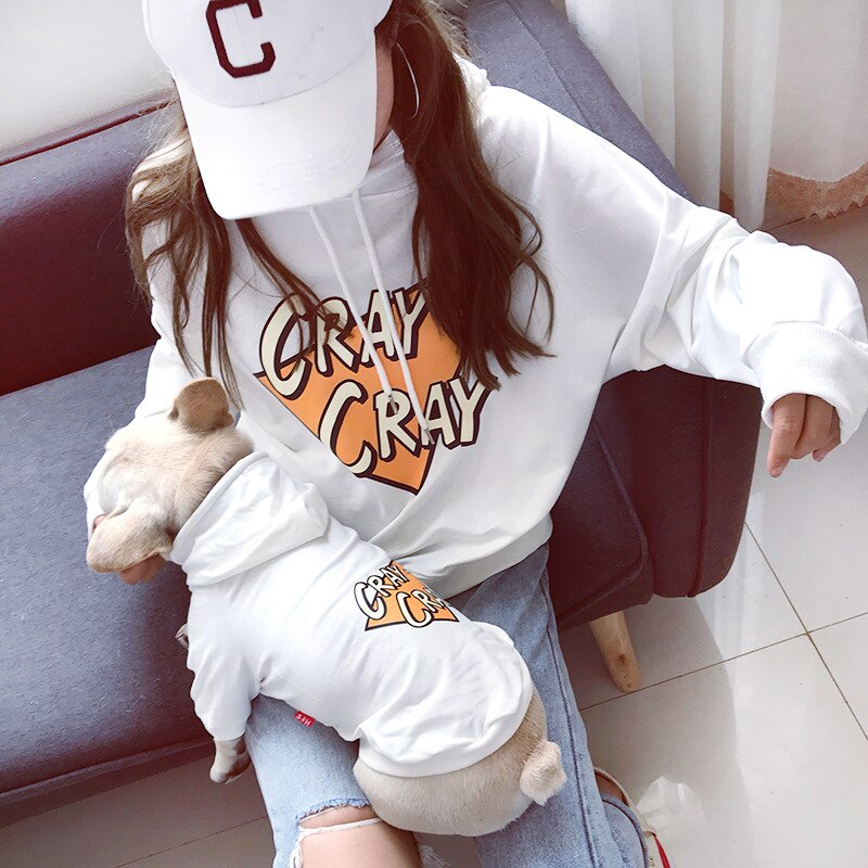 Cray Cray Matching Hoodies for Owner and Pet Dog