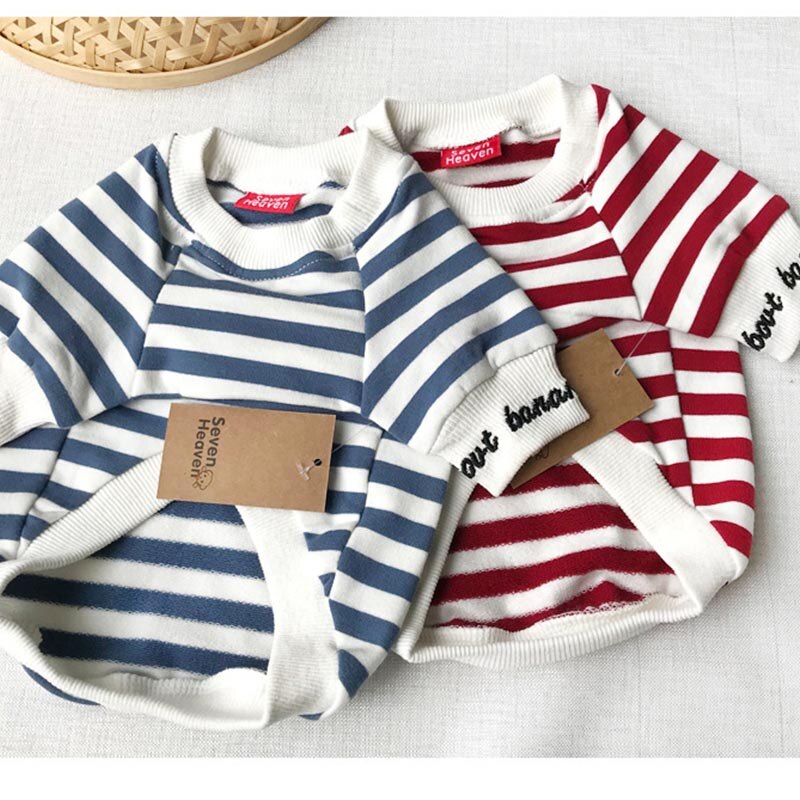 Stripe Banana Long Sleeve Top Matching Jumper Clothing for Owner and Dog